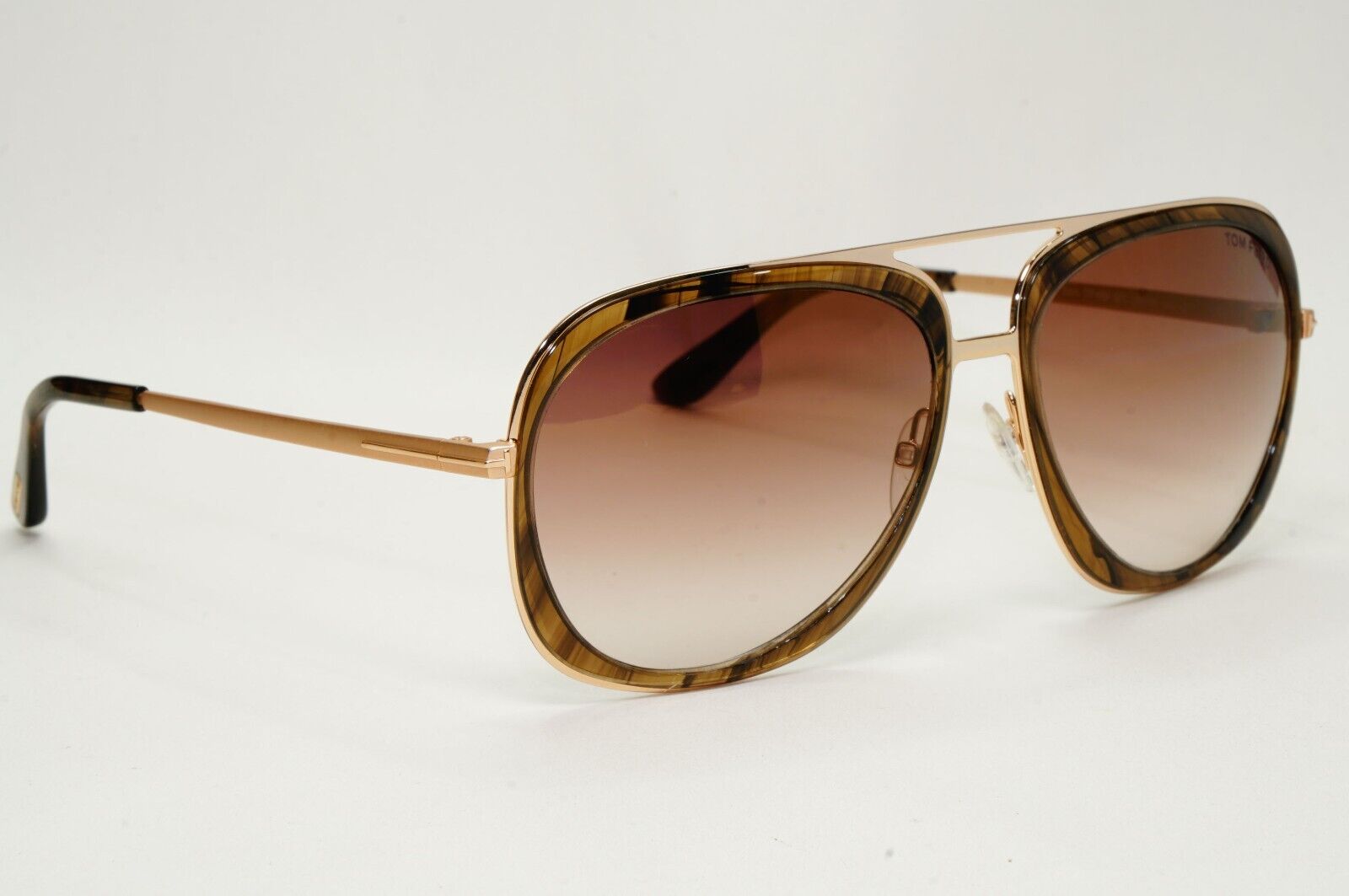 Tom Ford Sunglasses Sam Gold Gradient Brown Square Pilot FT0469 TF 469 50C [a]