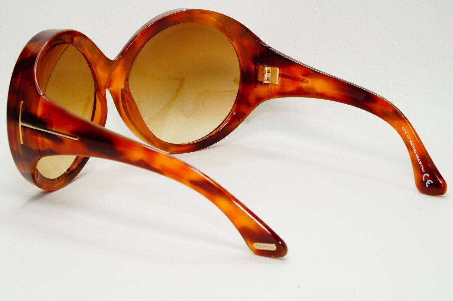 Tom Ford Sunglasses Ali Oversized Round Large Brown Tortoise FT0221 TF 221 53F