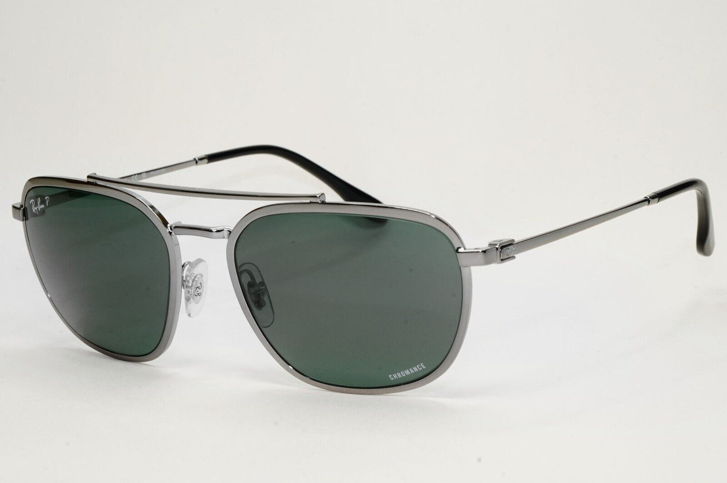 Ray-Ban Sunglasses Chromance Polarised Gunmetal Grey Green RB 3708 004/O9