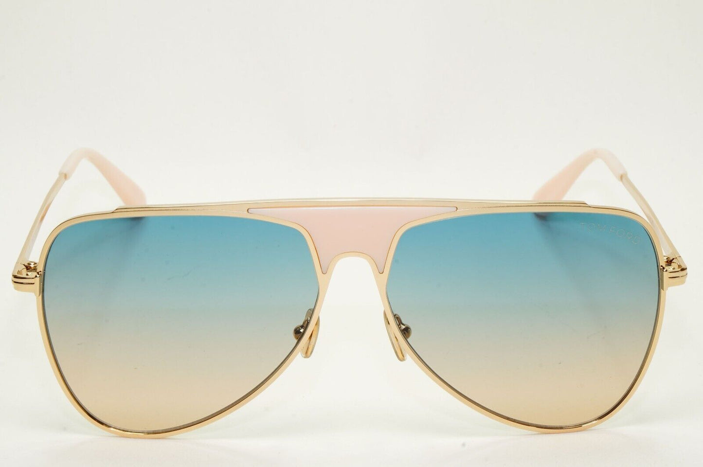 Tom Ford Sunglasses Ethan Gold Blue Gradient Pilot Metal FT0935 TF 935 28W 60mm