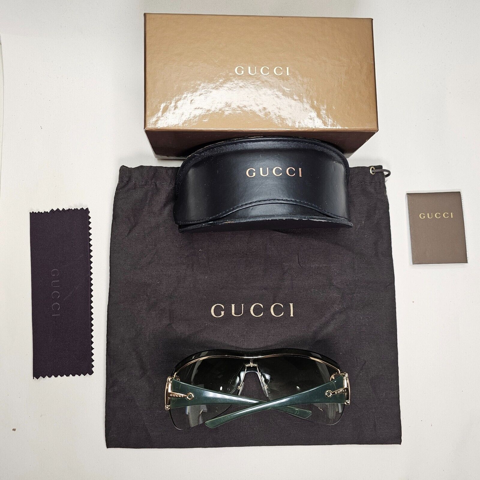 Gucci Sunglasses 2006 Vintage Green Transparent Horsebit GG 2711/S Z8C 291024