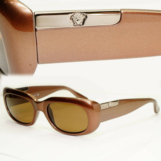 Gianni Versace 1996 Vintage Brown Square Medusa Sunglasses MOD 634 COL 341