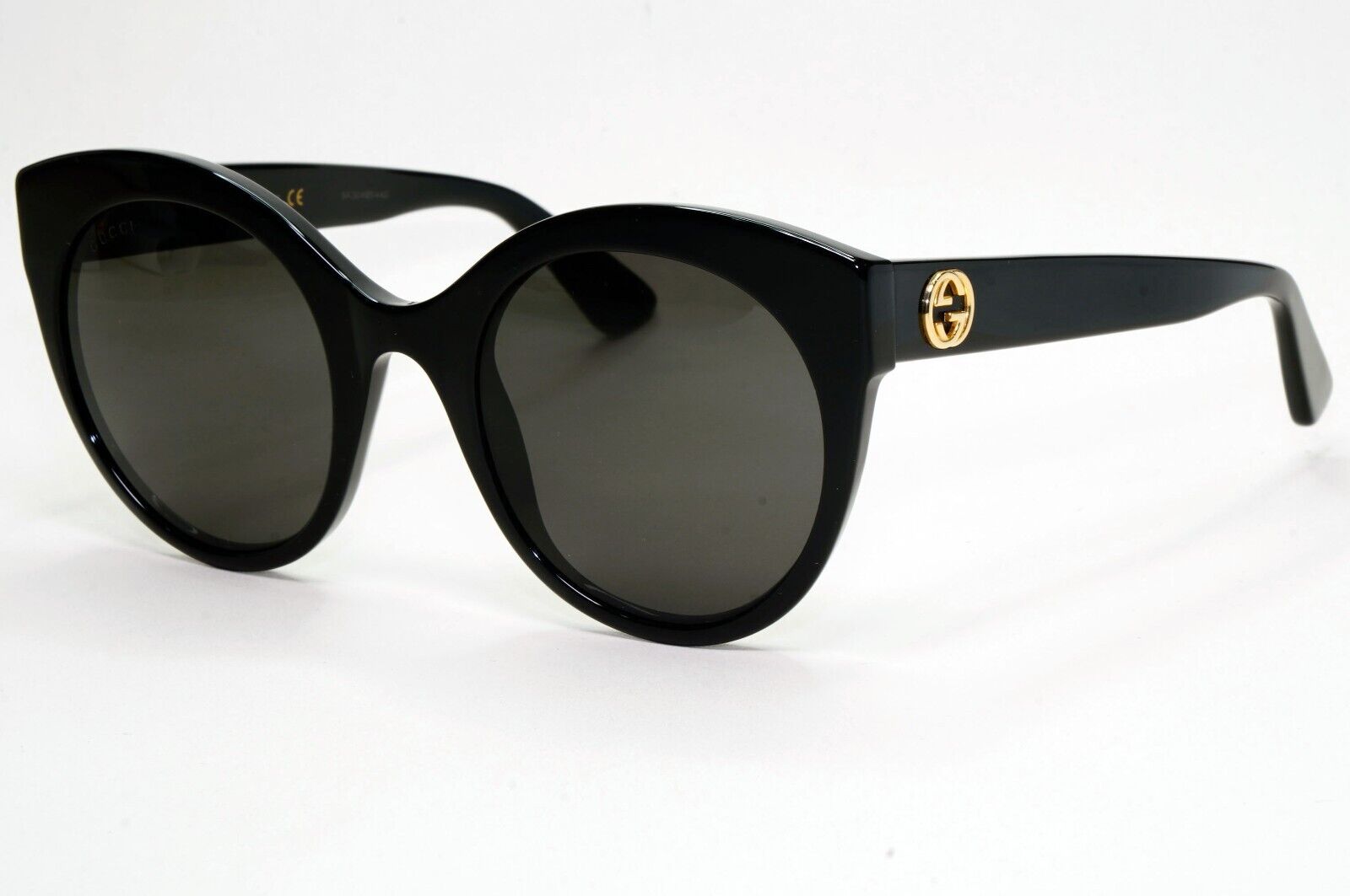 Gucci Sunglasses 2017 Black Gold Tiger Oversized GG 0028S 001 52mm 050824