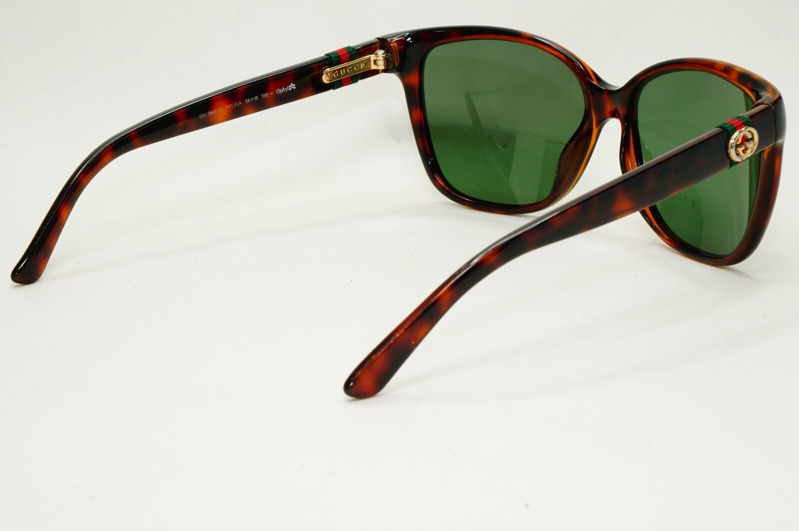 Gucci Sunglasses 2012 Vintage Ribbon Brown Green Red Gold GG 3645/S DWJHA 051124