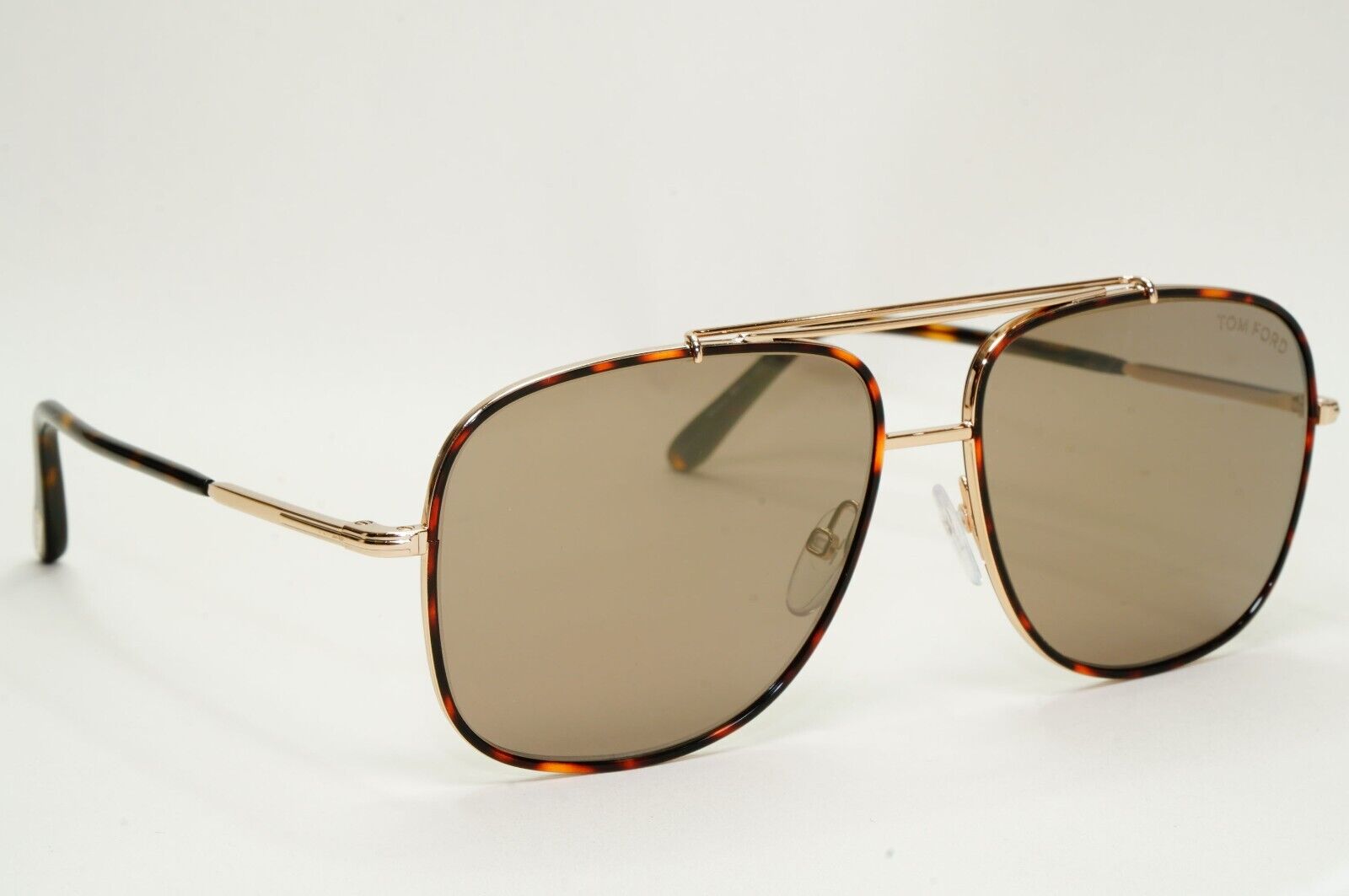 Tom Ford Sunglasses Benton Gold Brown Mirror Navigator FT0693 TF 693 28G 58mm