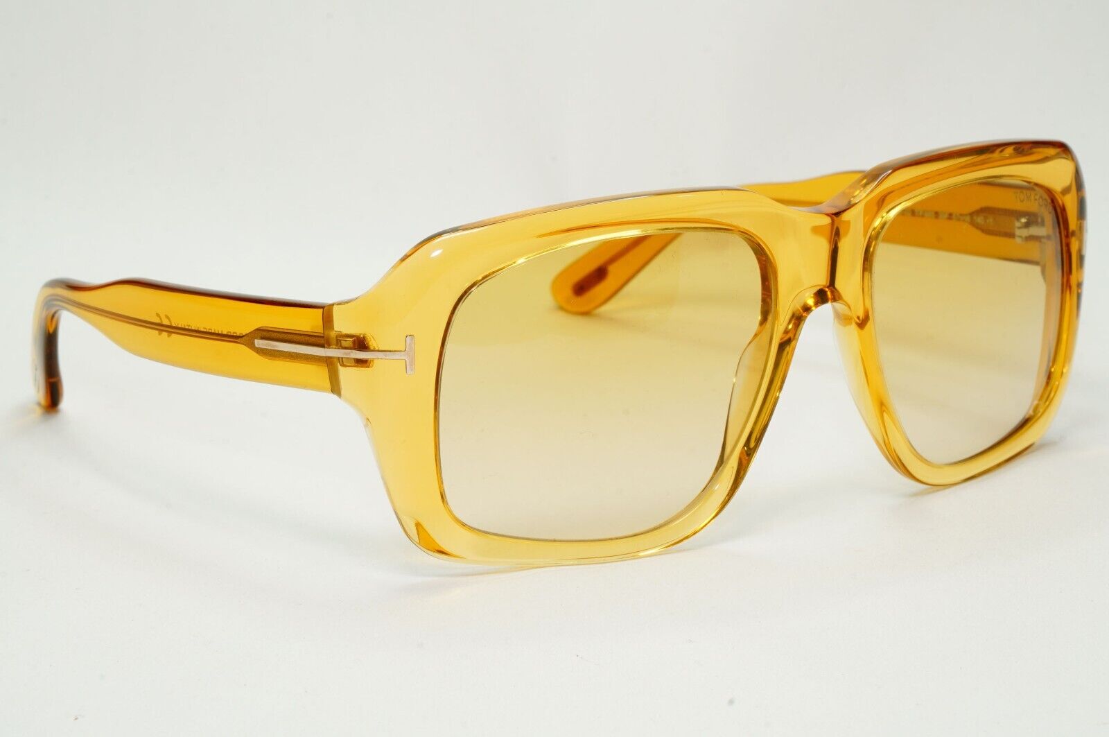 Tom Ford Sunglasses Bailey-02 Yellow Honey Transparent Square FT0885 TF 885 39F