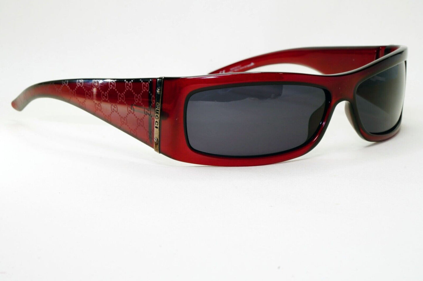 Gucci Sunglasses 2004 Vintage Monogram Dark Red Black GG 1564/S RECL3 291024