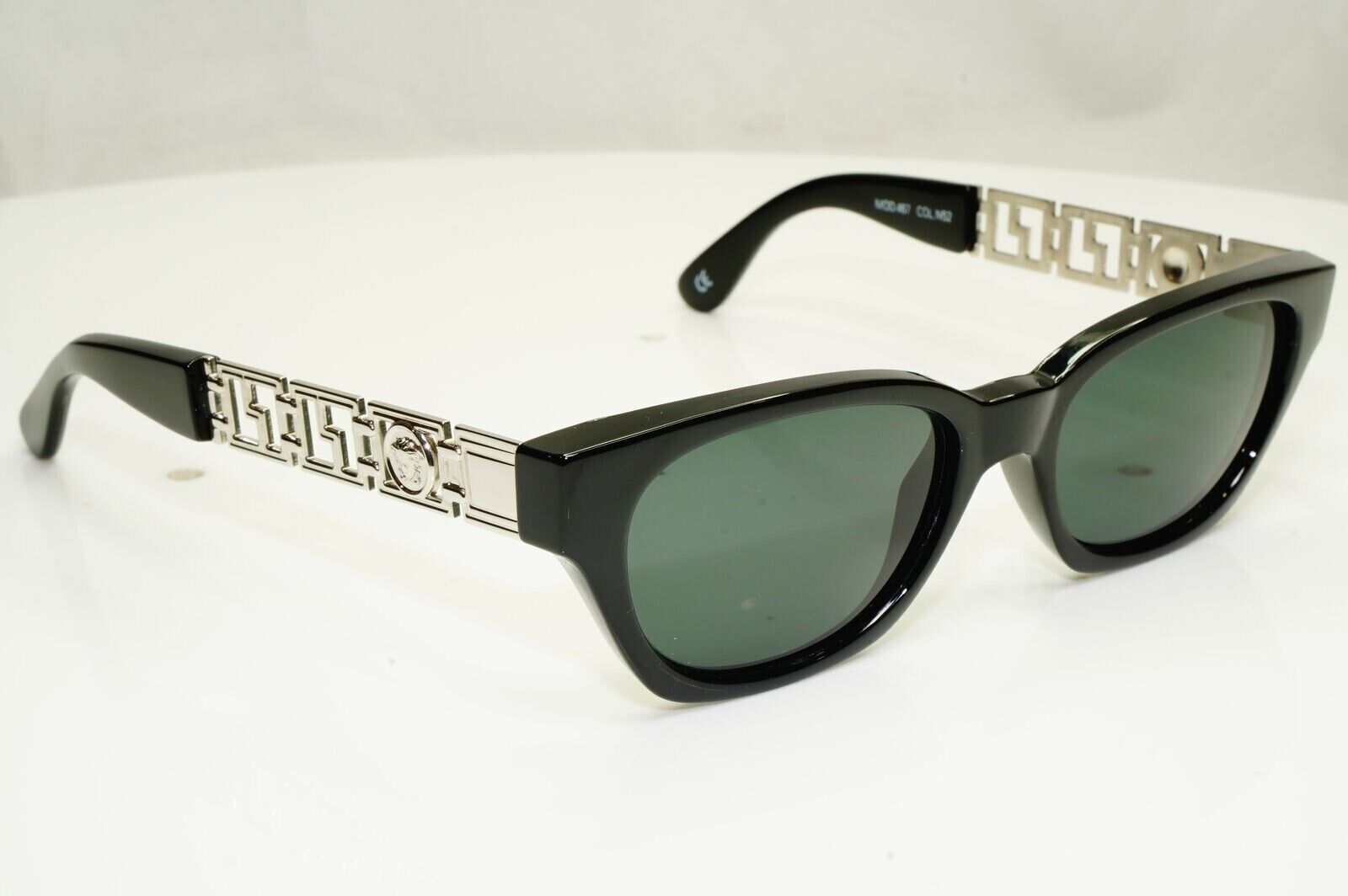 Gianni Versace 1996 Unisex Vintage Silver Medusa Sunglasses MOD 467 COL N52