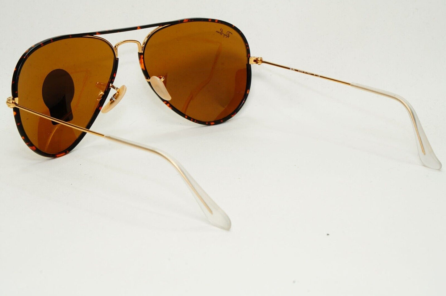 Ray-Ban Sunglasses Aviator Full Color Gold Brown Tortoise RB 3025-J-M 001 58mm