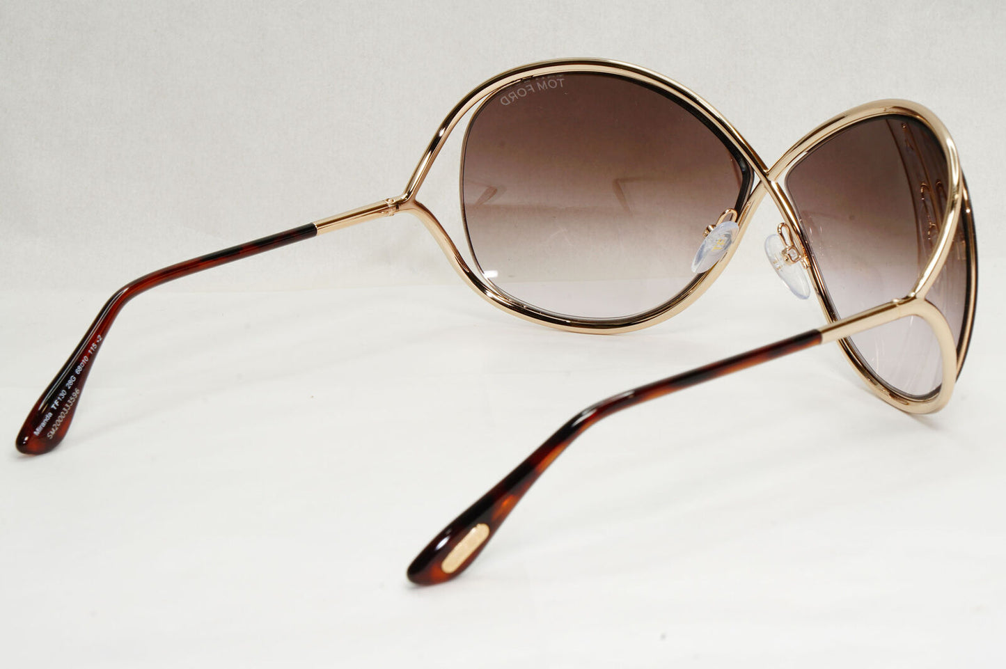 Tom Ford Sunglasses Miranda Gold Brown Mirrored Metal FT0130 TF 130 28G