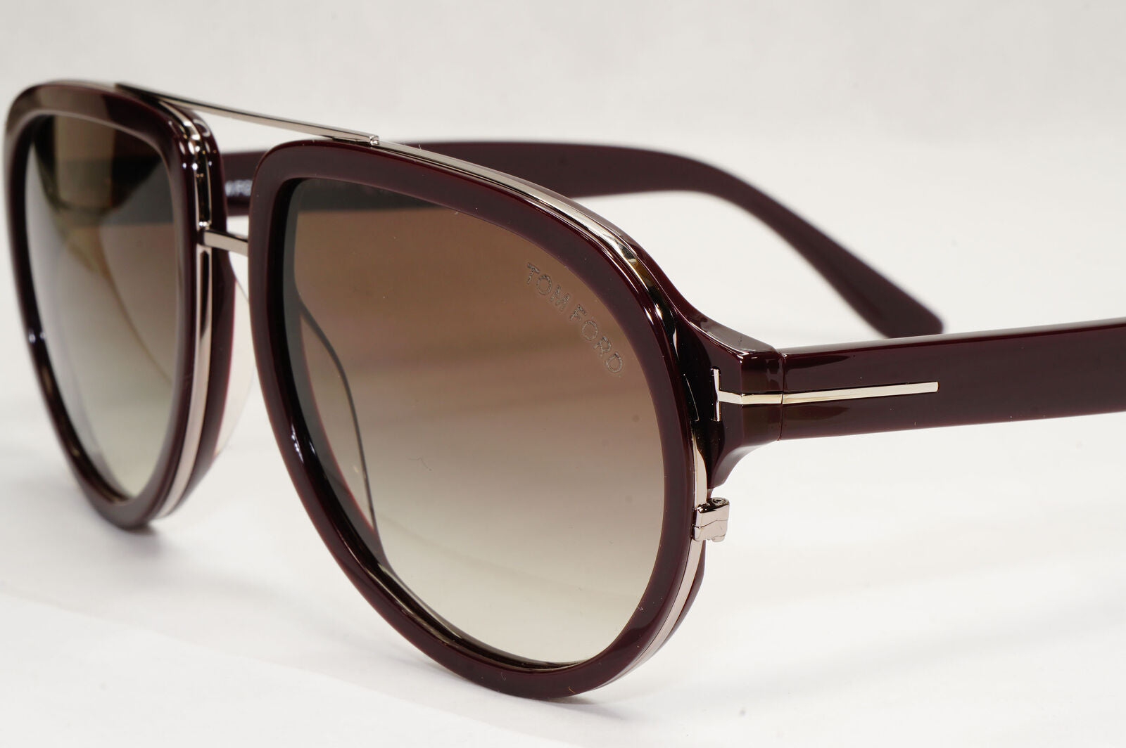 Tom Ford Sunglasses Brown Geoffrey Pilot Gradient FT0779 TF 779 48B 58mm