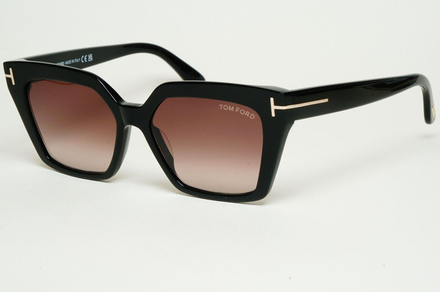 Tom Ford Sunglasses Winona Black Square Brown Gradient FT1030 TF 1030 01Z