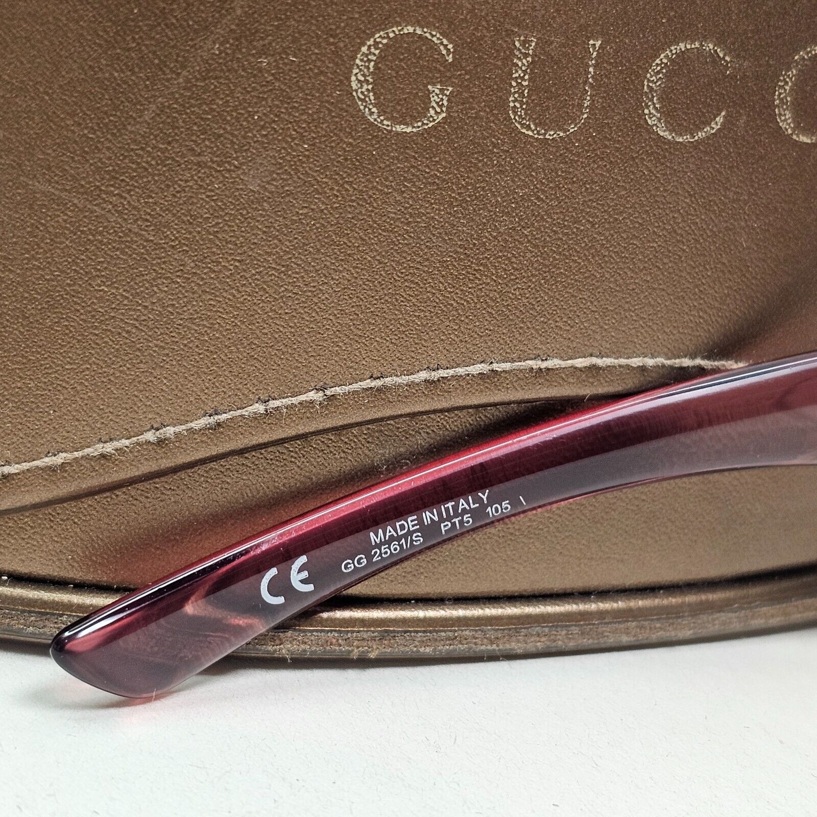 Gucci Sunglasses 2006 Vintage Pink Transparent Horsebit GG 2561/S PT5 291024