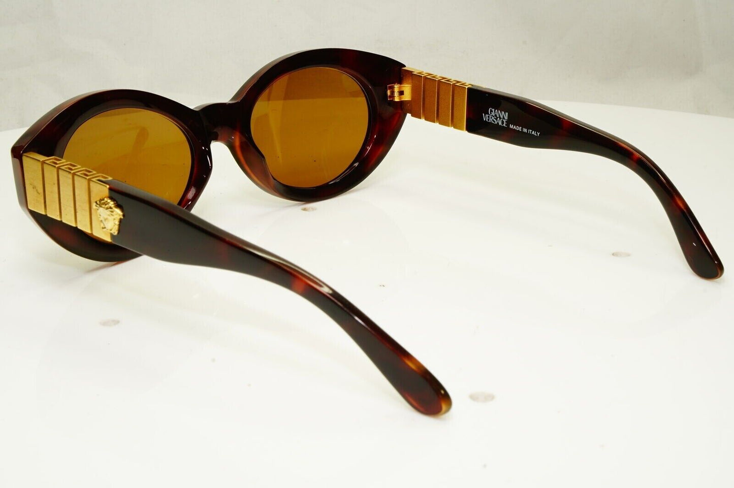 Gianni Versace Sunglasses 1996 Vintage Brown Gold Medusa MOD 480/B COL 900