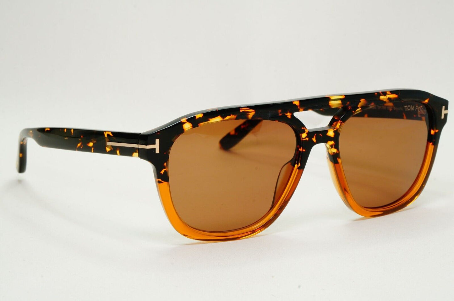 Tom Ford Sunglasses Gerrard Brown Honey Pilot Navigator FT0776 TF 776 56E 54mm