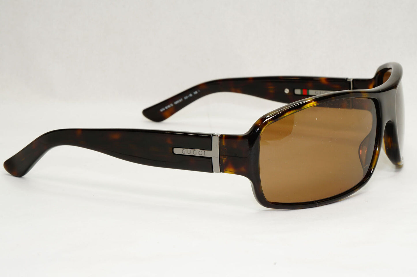 Gucci Sunglasses 2000 Vintage Brown Tortoise Wrap Square GG 1619/S 086X7 180124