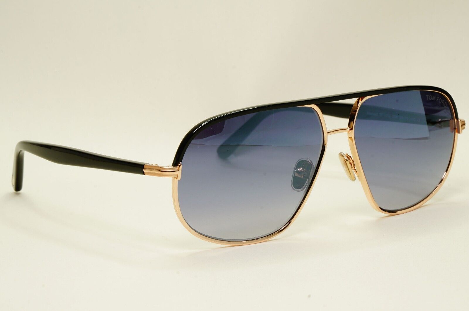 Tom Ford Sunglasses Maxwell Pilot Gold Black Blue Gradient FT1019 TF 1019 28B