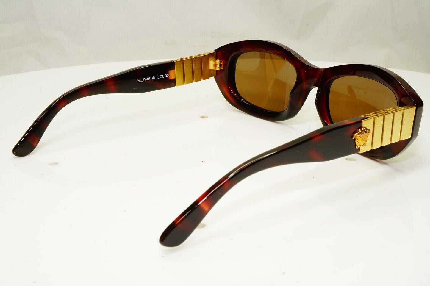 Gianni Versace Sunglasses 1996 Vintage Brown Gold Medusa MOD 481/B COL 900