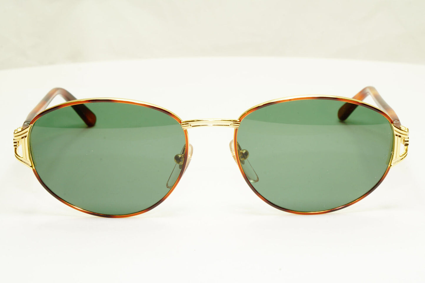 Gianni Versace 1995 Vintage Gold Medusa Green Brown Sunglasses MOD G28 COL 14L B