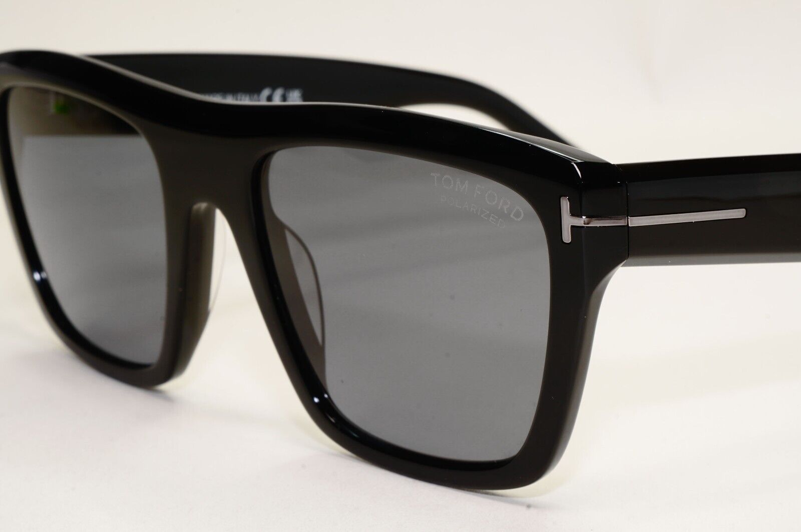 Tom Ford Sunglasses Black Polarised Square Alberto FT1077-N TF 1077-N 01D 55mm