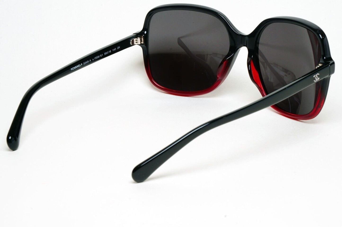 Chanel Sunglasses Square Black Glossy Bordo Red Large 5349-A c.1559/S1 261124