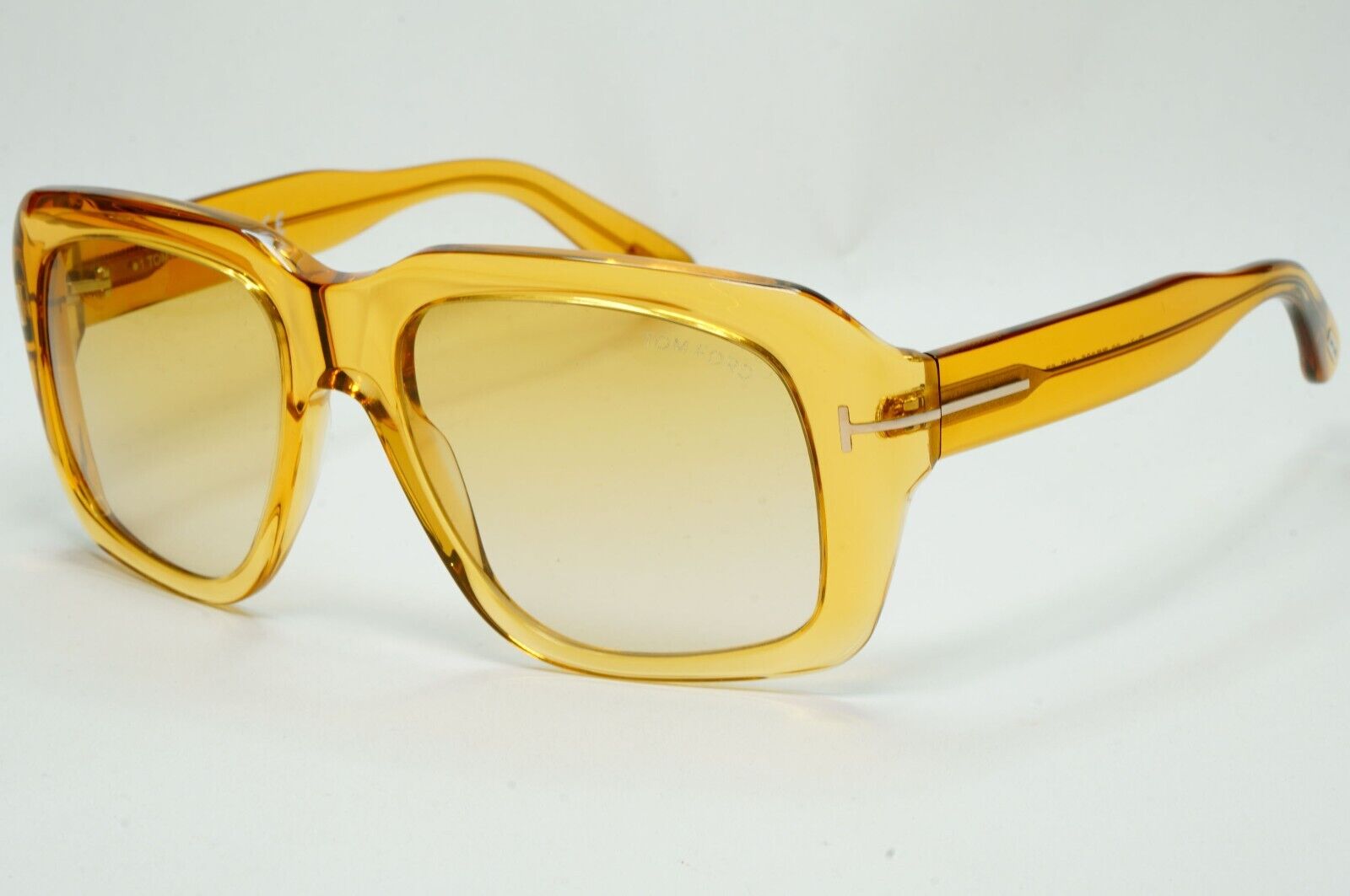 Tom Ford Sunglasses Bailey-02 Yellow Honey Transparent Square FT0885 TF 885 39F