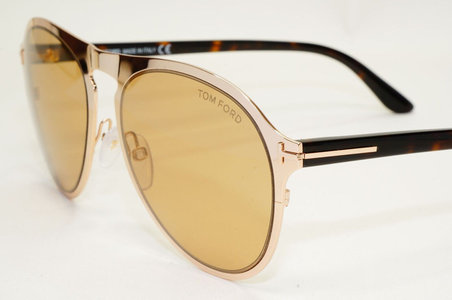 Tom Ford Sunglasses Bradburry Gold Mirror Brown Metal FT0525 TF 525 28E 56mm