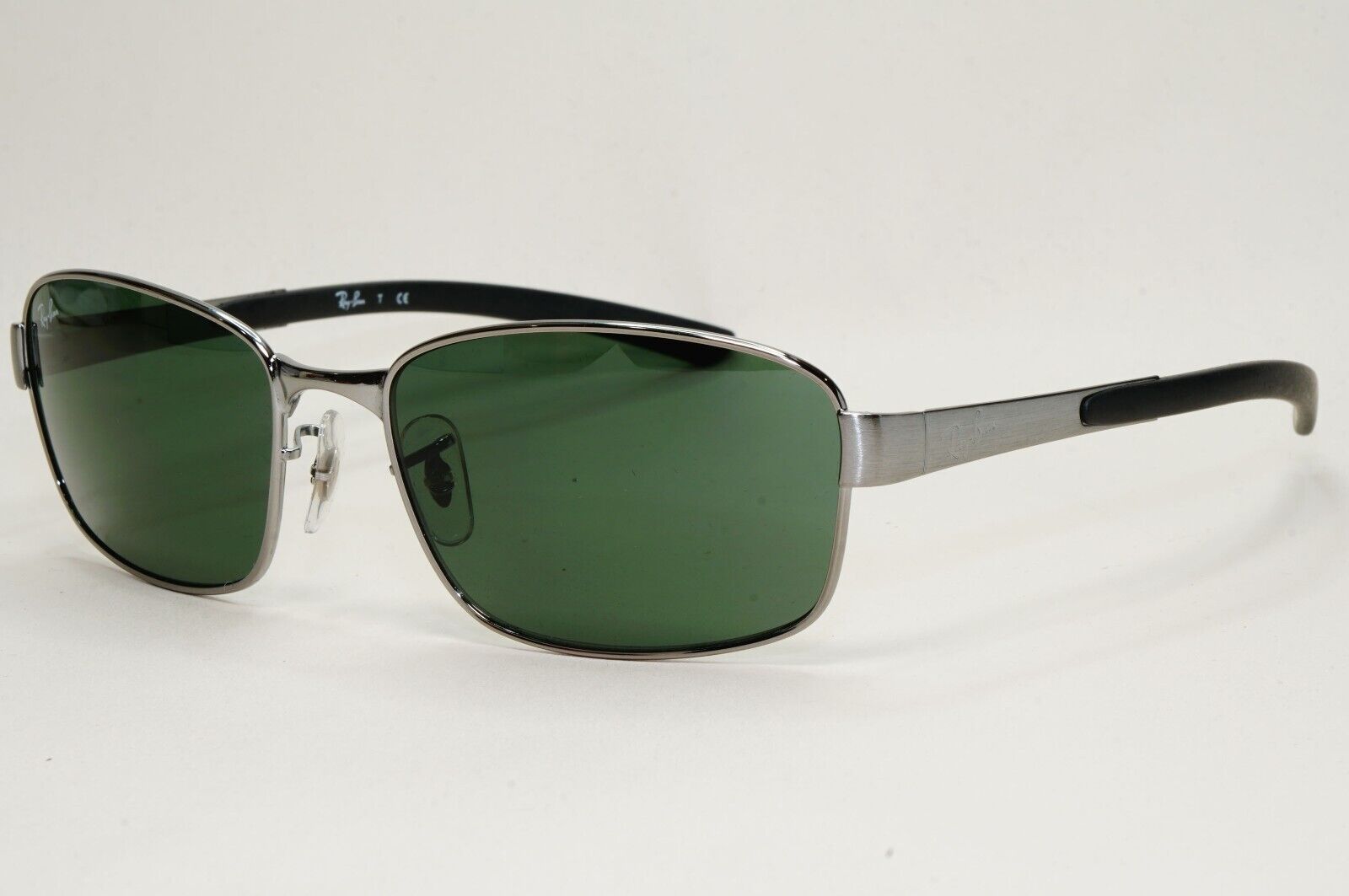 Ray-Ban Sunglasses 2011 Vintage Gunmetal Grey G15 Green RB 3413 004 59mm