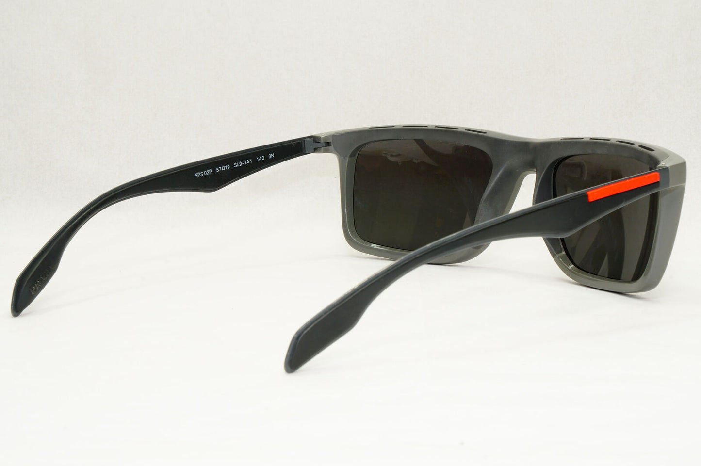 Prada Sunglasses 2015 Black Square Grey Slice PS02PS SPS 02P SL9-1A1 151223