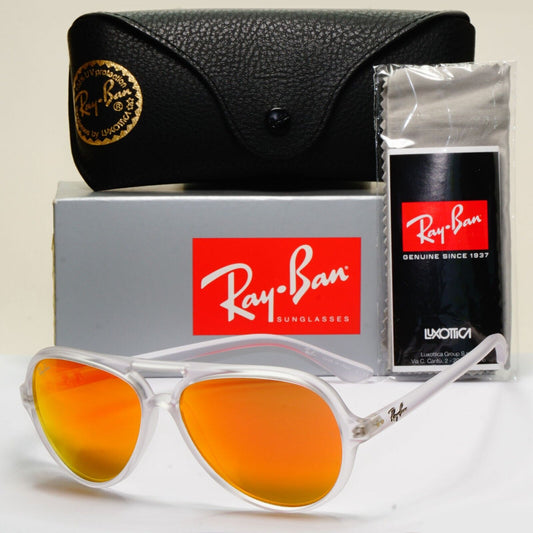 Ray-Ban Sunglasses 2010 Vintage CATS 5000 Transparent Orange RB 4125 646/69 59mm