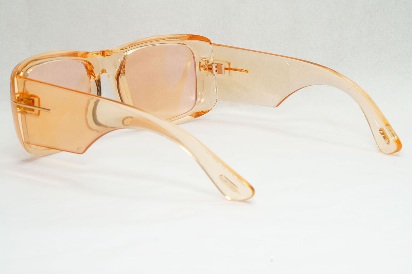 Tom Ford Sunglasses Orange Aristotle Transparent Light Square FT0731 TF 731 45E