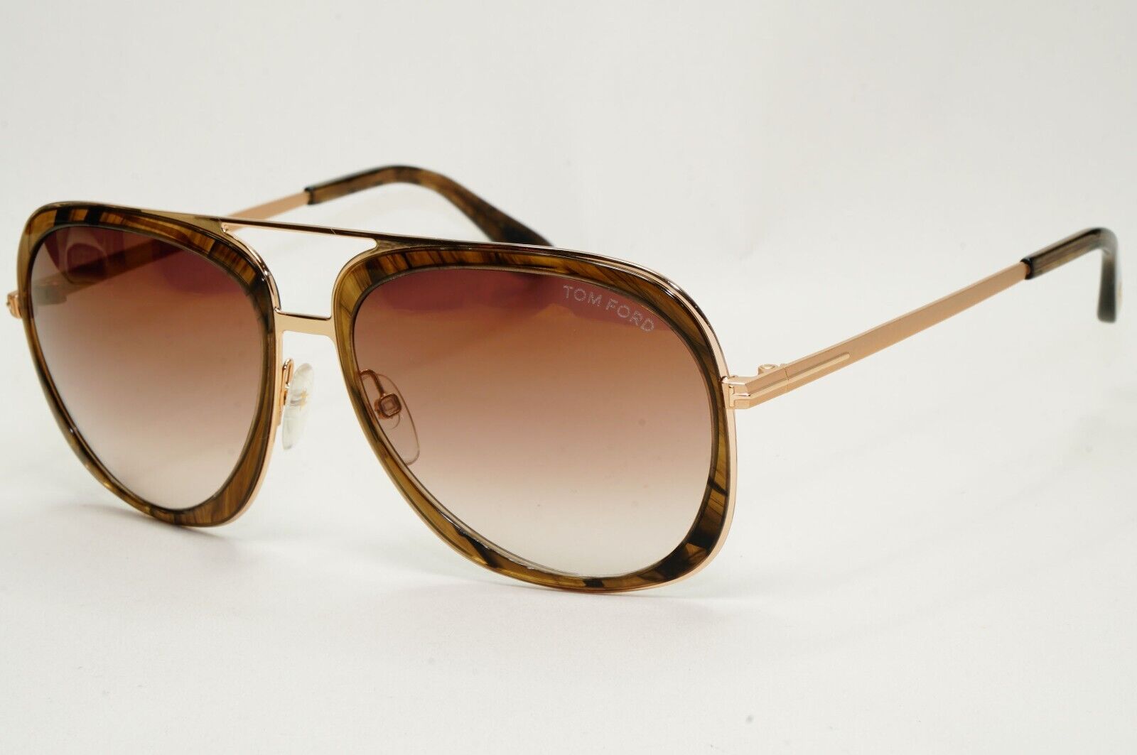 Tom Ford Sunglasses Sam Gold Gradient Brown Square Pilot FT0469 TF 469 50C [a]