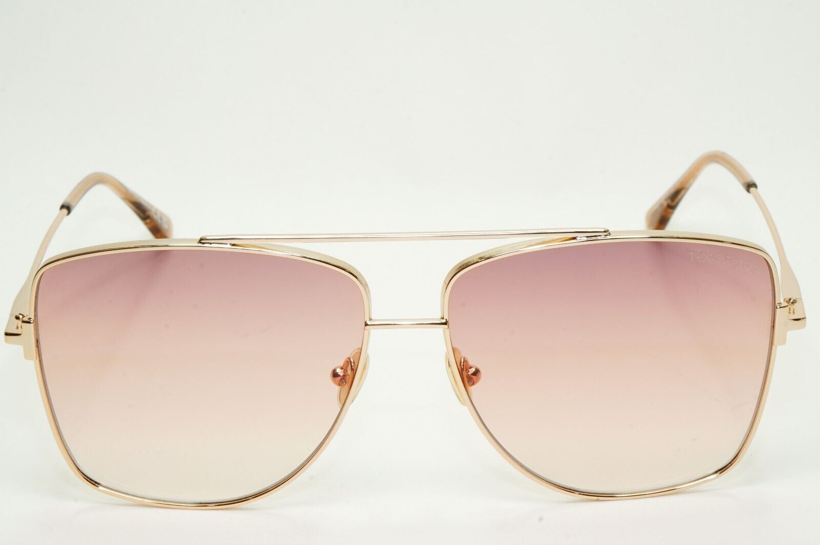 Tom Ford Sunglasses Reggie Rose Gold Brown Gradient Square FT0838 TF 838 28F