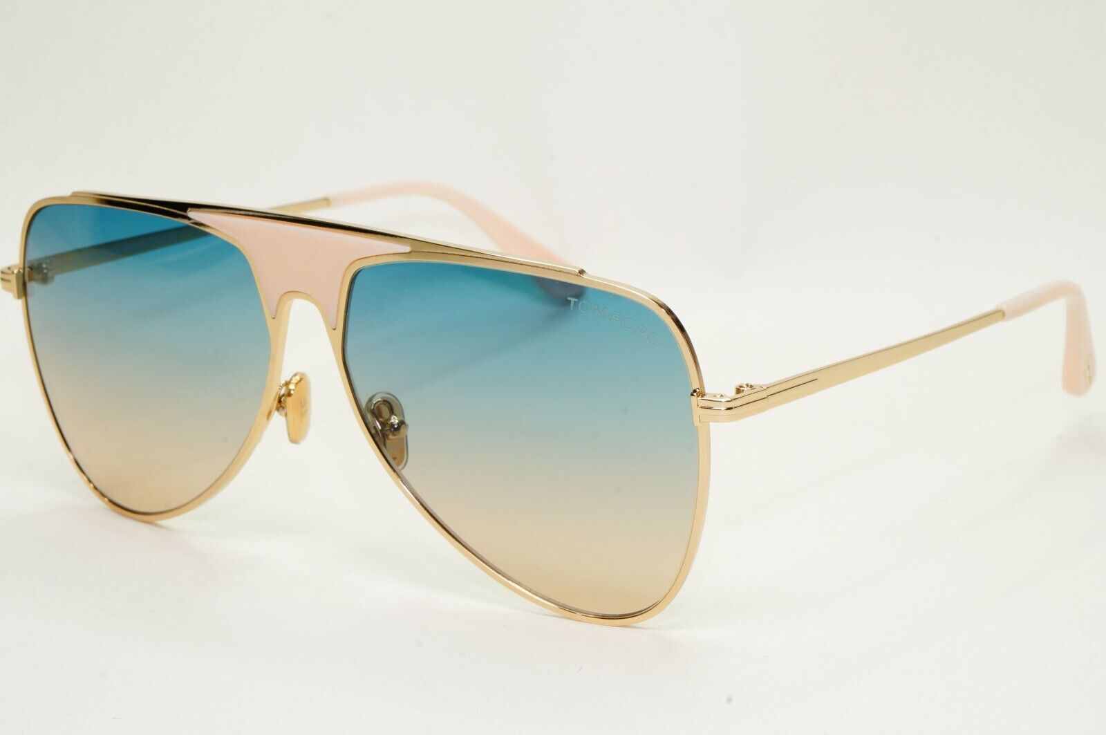 Tom Ford Sunglasses Ethan Gold Blue Gradient Pilot Metal FT0935 TF 935 28W 60mm