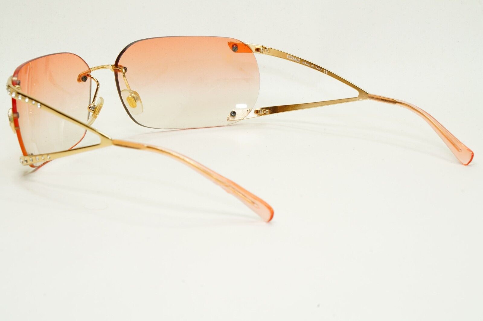 Versace Sunglasses 2004 Vintage Rimless Gold Medusa MOD N86-H N30/536 280924