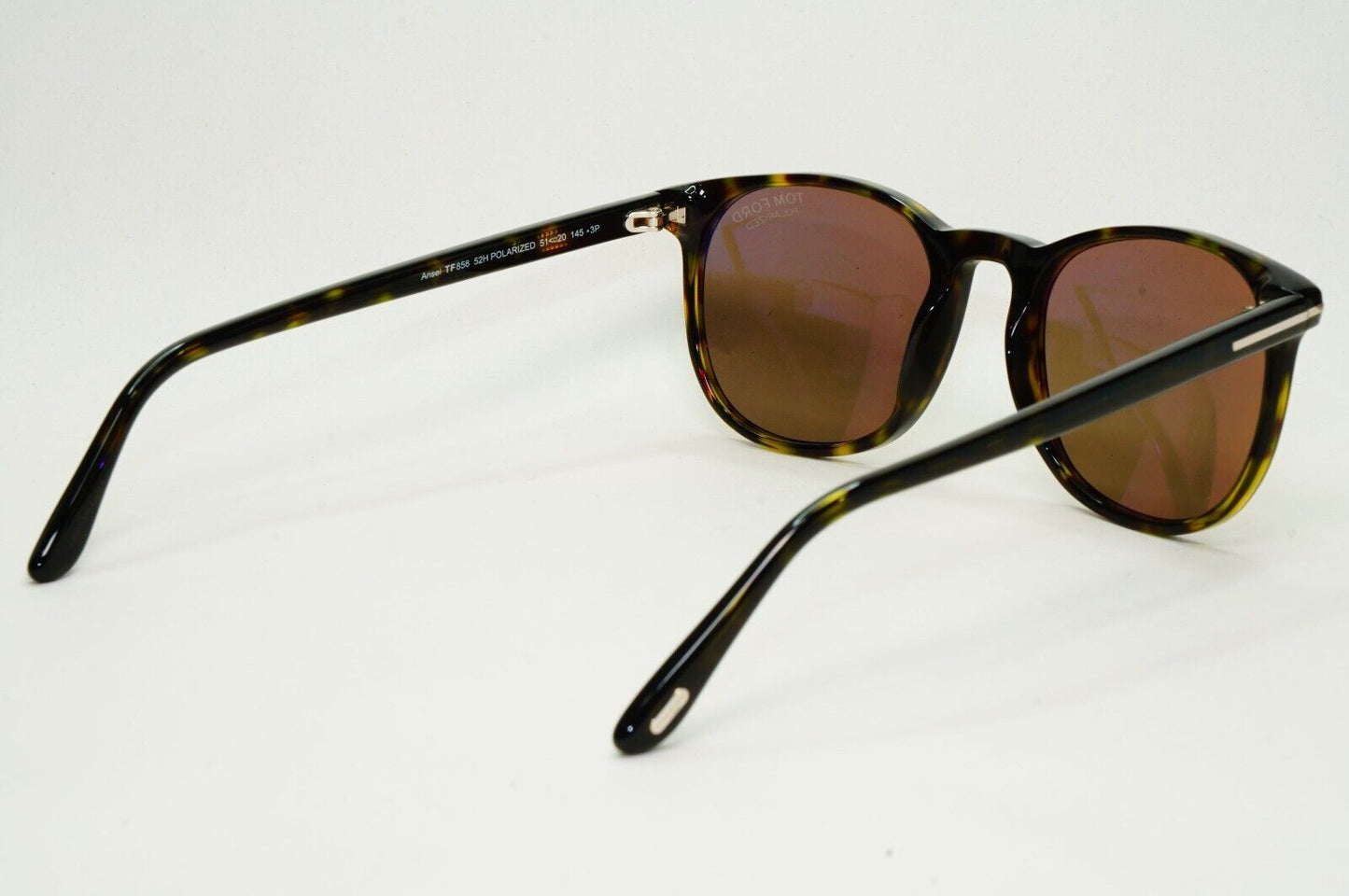 Tom Ford Sunglasses Ansel Polarised Brown Tortoise Square FT0858 TF 858 52H 51mm