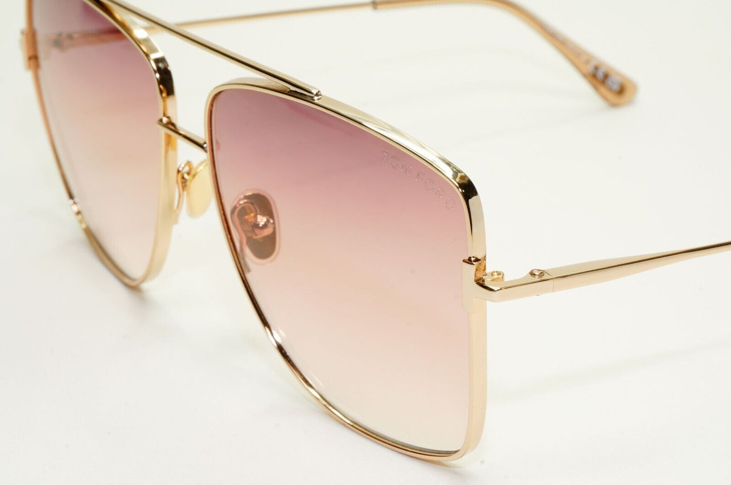 Tom Ford Sunglasses Reggie Rose Gold Brown Gradient Square FT0838 TF 838 28F