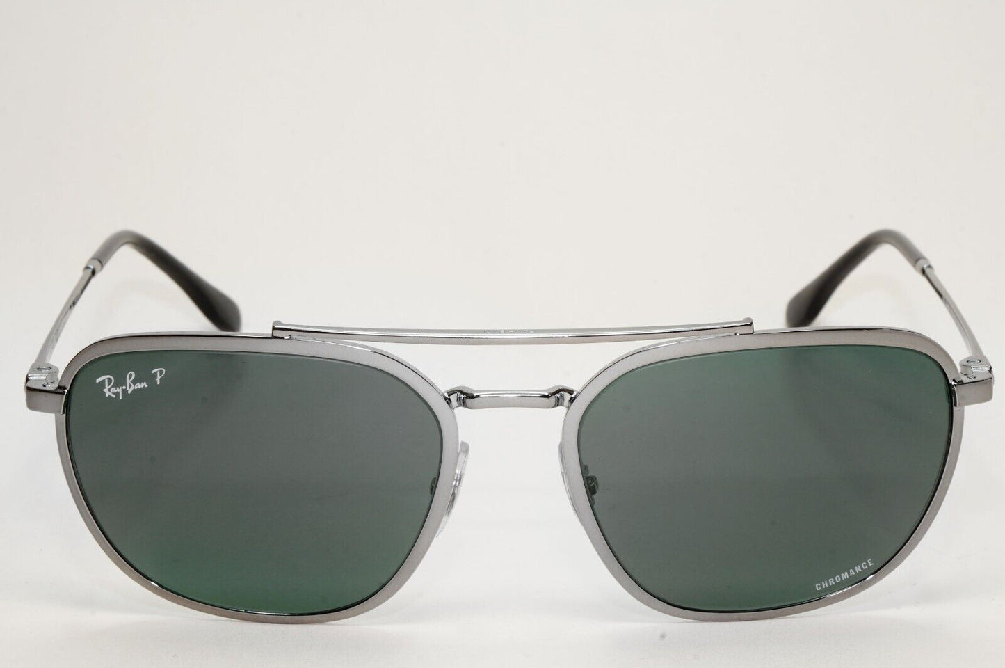 Ray-Ban Sunglasses Chromance Polarised Gunmetal Grey Green RB 3708 004/O9