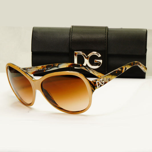 Authentic Dolce & Gabbana Womens Sunglasses Marble Brown DG 4048 851/13 240122