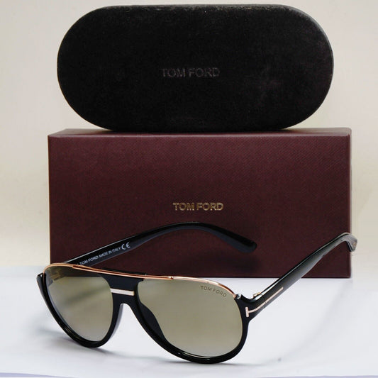 Tom Ford Sunglasses Dimitry Black Gold Green Pilot FT0334 TF 334 01P 311024