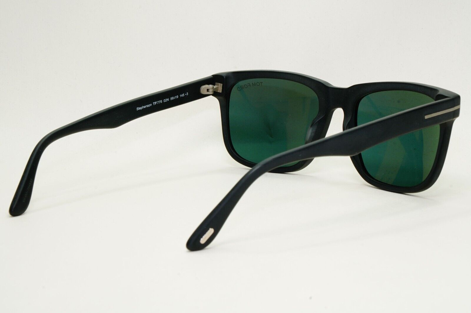 Tom Ford Sunglasses Stephenson Black Matte Green Square FT0775 TF 775 02N 56mm