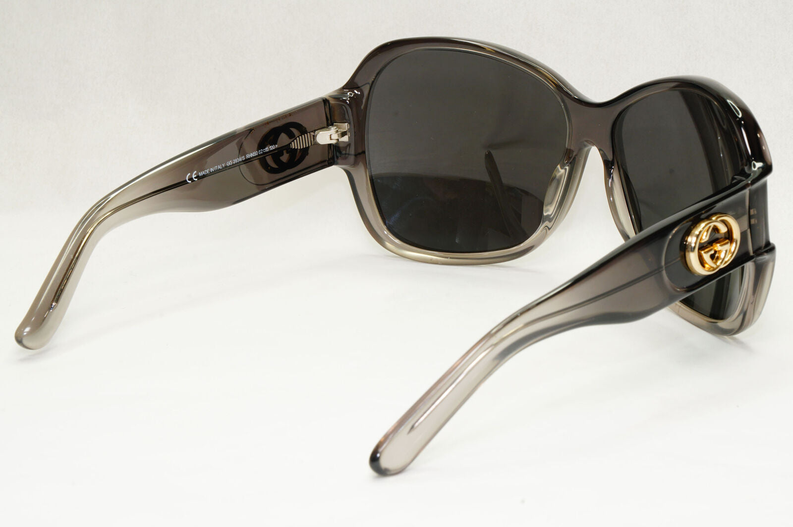 Gucci Sunglasses 2004 Vintage Grey Black Oversized Large GG 2934/S RHNS0 131223