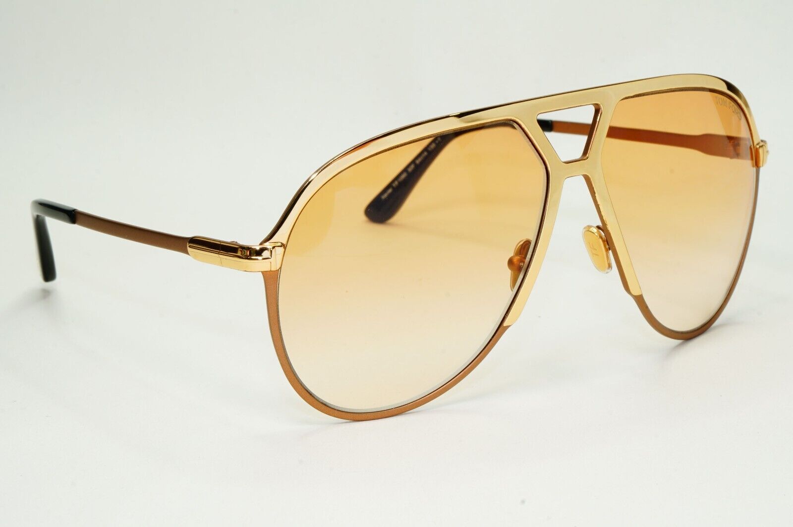 Tom Ford Sunglasses Xavier Gold Brown Yellow Large Pilot TF 1060 FT1060 30F 64mm