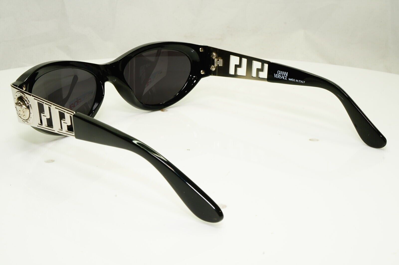 Gianni Versace Sunglasses 1996 Vintage Black Silver Medusa MOD 492 COL N52