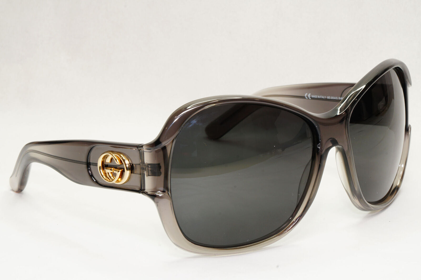 Gucci Sunglasses 2004 Vintage Grey Black Oversized Large GG 2934/S RHNS0 131223