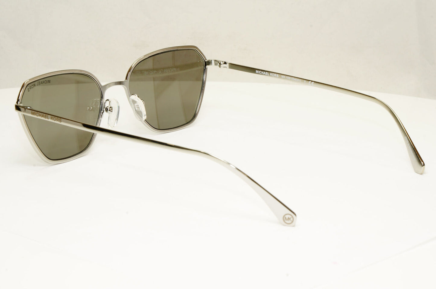 Michael Kors Womens Silver Mirror Metal Square Sunglasses MK 1081 Delphi 10146G