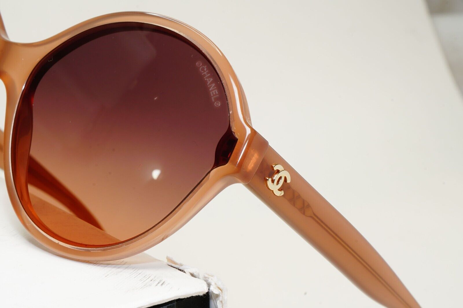 Chanel Sunglasses Brown Gradient Gold Round 5387 c.1623/K0 58mm