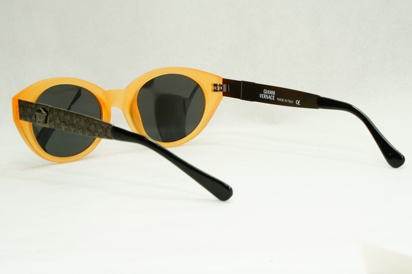 Gianni Versace Sunglasses 1996 Vintage Amber Black Gunmetal MOD 290/M COL 631