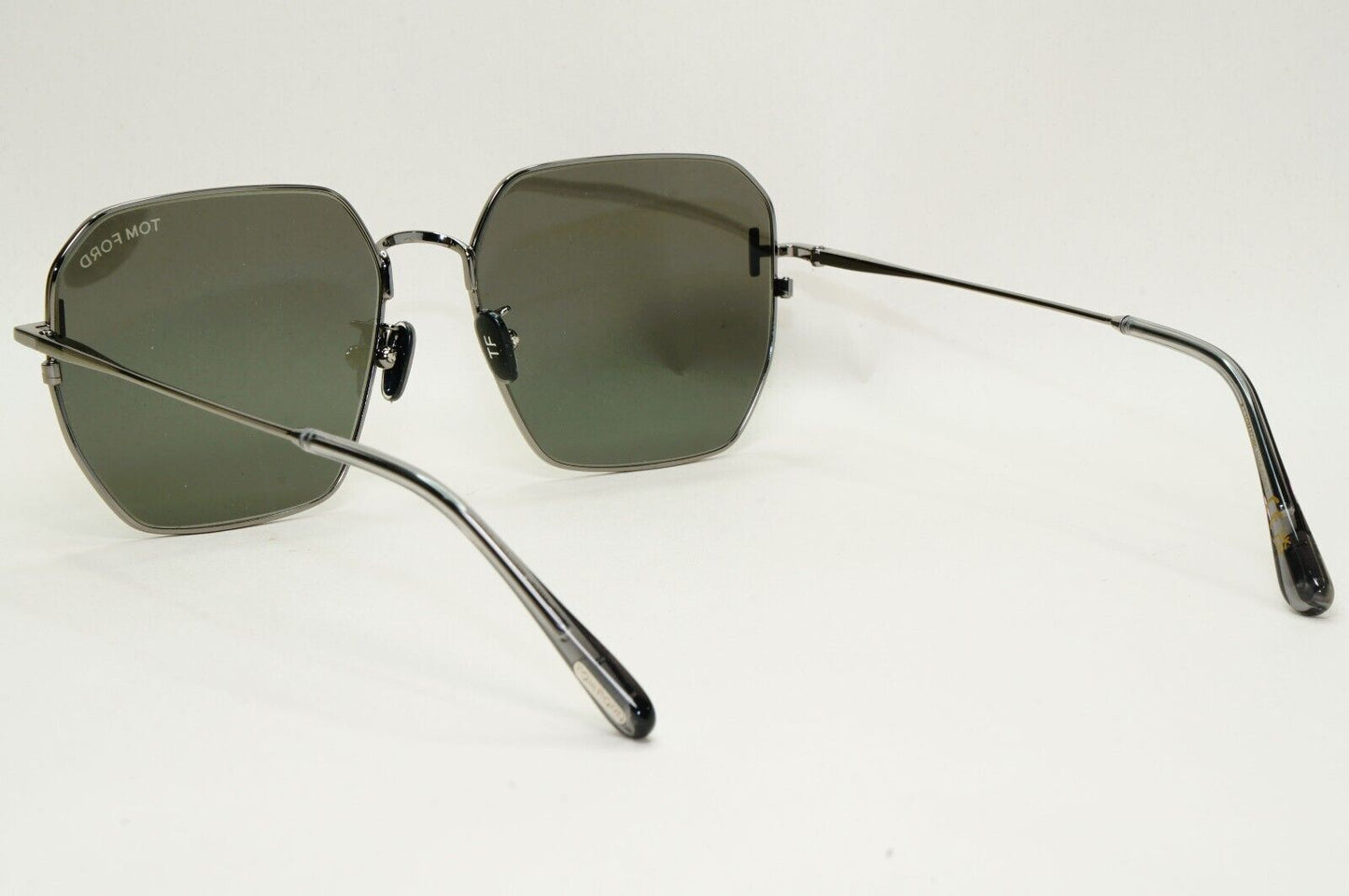 Tom Ford Sunglasses Unisex Gunmetal Grey Angular Geometric FT0967-K TF 967-K 08A