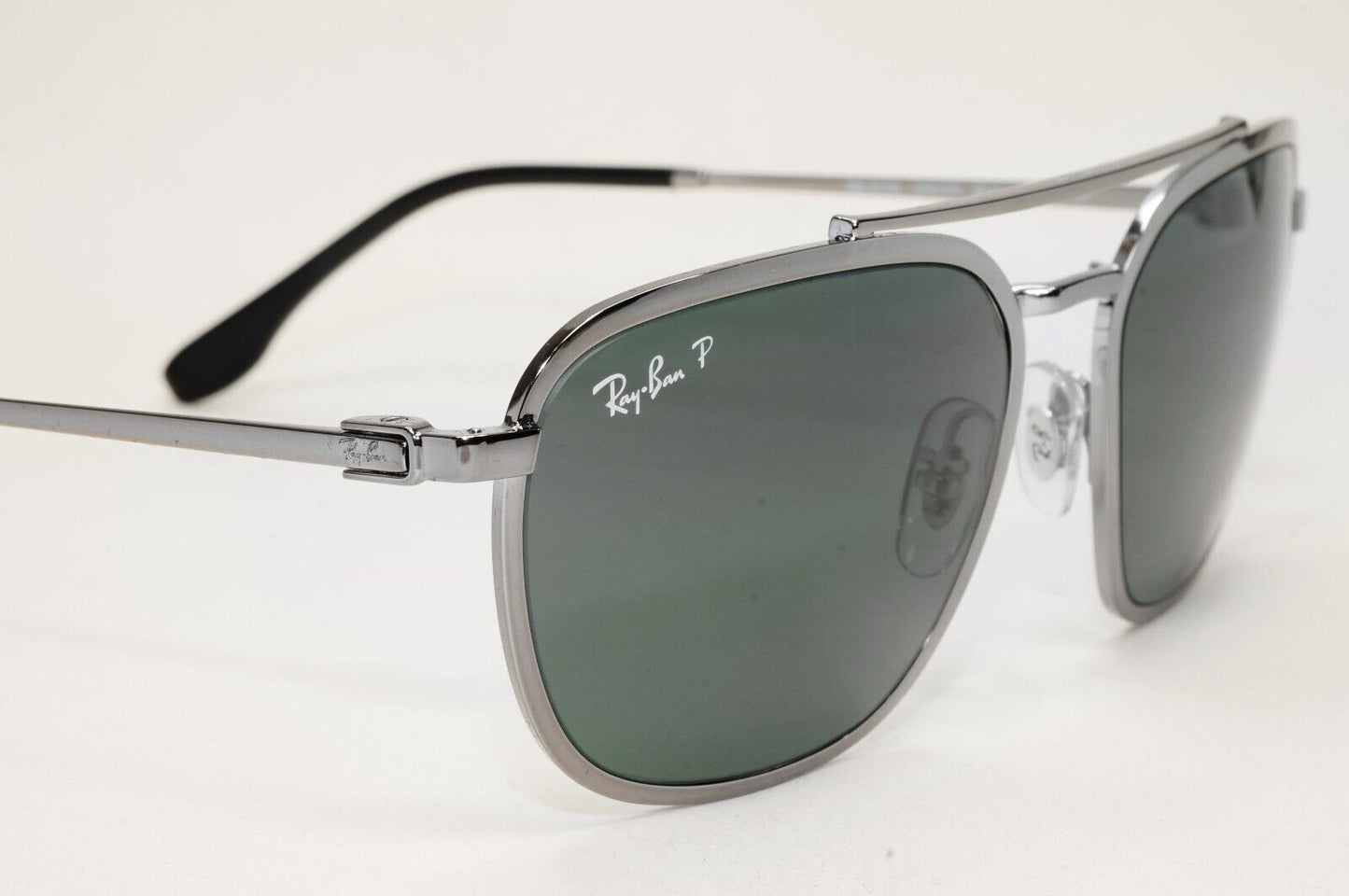 Ray-Ban Sunglasses Chromance Polarised Gunmetal Grey Green RB 3708 004/O9